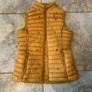Joules Bumble Bee Puffer Vest size 6 NWOT